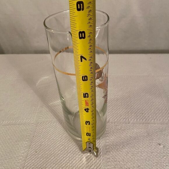 Vintage Hazel Atlas Martini Cocktail Pitcher Pheasant Bird Barware MCM Barware - Picture 9 of 9